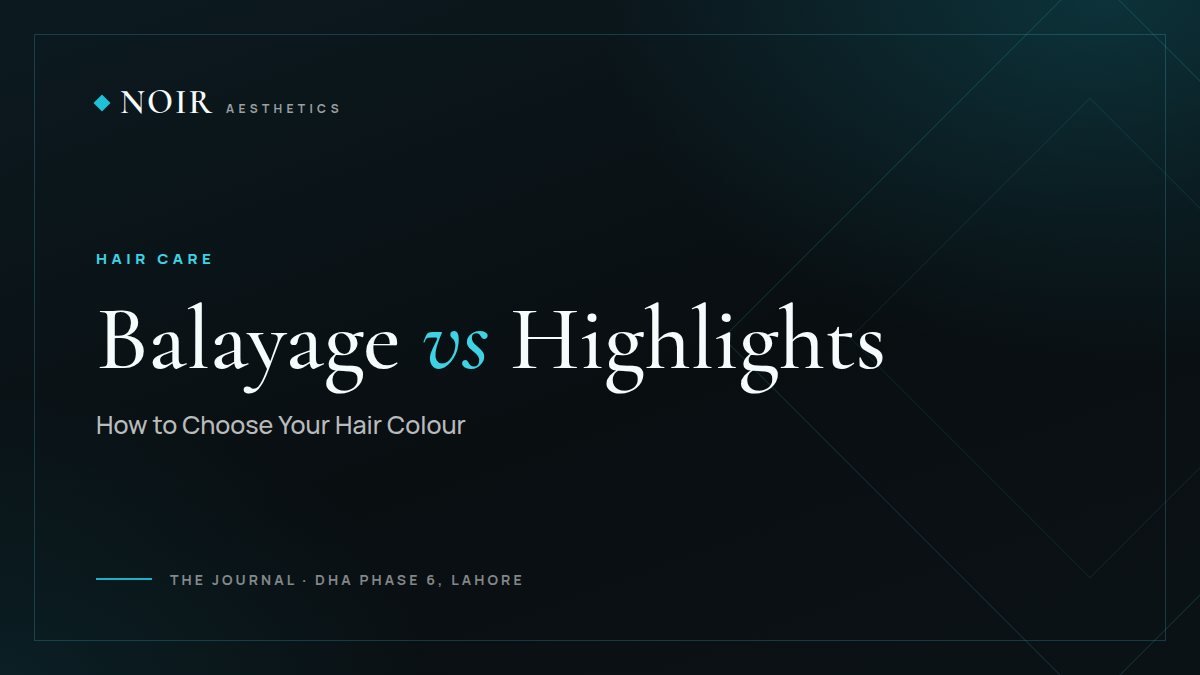 Noir Aesthetics journal cover: Balayage vs highlights, how to choose your hair colour