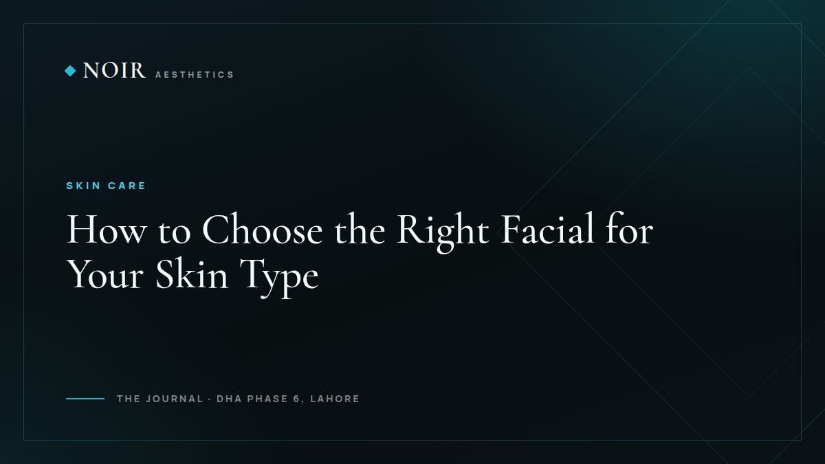 Noir Aesthetics journal cover: How to choose the right facial for your skin type
