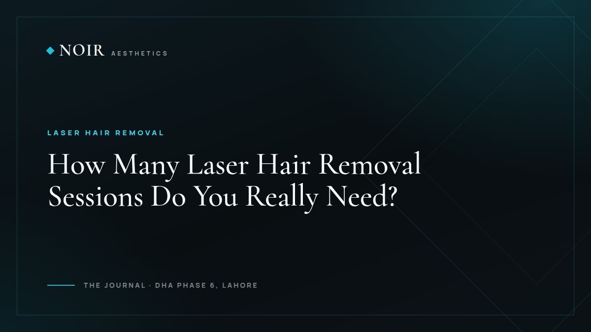 Noir Aesthetics journal cover: How many laser hair removal sessions do you really need